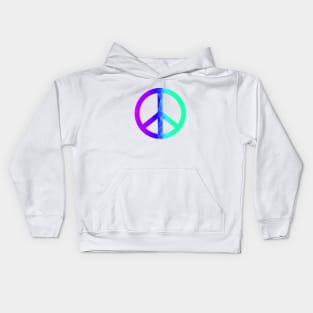 Psychedelic Retro Peace Sign Kids Hoodie